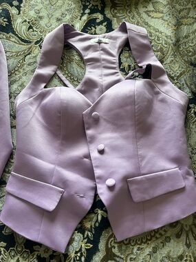 Ellaé Lisqué Lilac Satin Racerback Bustier